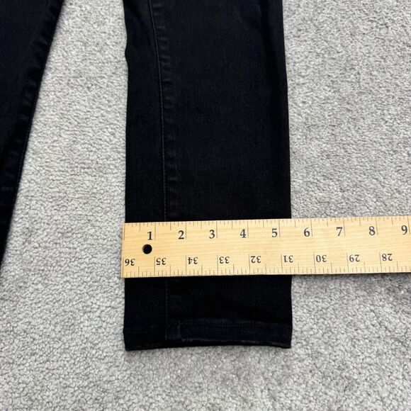 Abercrombie & Fitch Simone High Rise Super Skinny Denim Jeans Womens 28/6s Black - Picture 15 of 16
